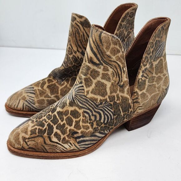 Free People Animal Charm Leather Bootie, Women's 5.5 - Picture 1 of 8